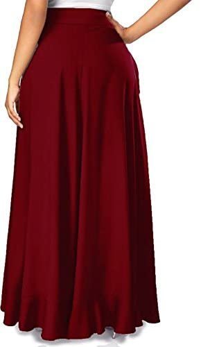 H Women'S Regular Maroon Skirt - Image 2
