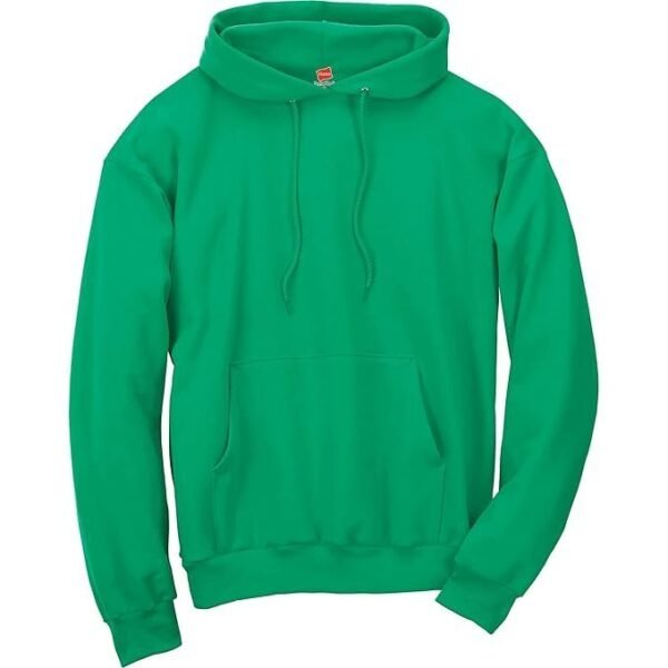 Hanes Men's Pullover EcoSmart Fleece Hooded Sweatshirt, Kelly Green, 2XL - Image 3