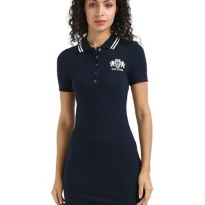 Tommy Hilfiger Women's Cotton A-Line Above The Knee Casual Dress