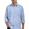 LP Men's Easy to Care Cotton Slim fit Solid Casual Shirt with Natural Stretch