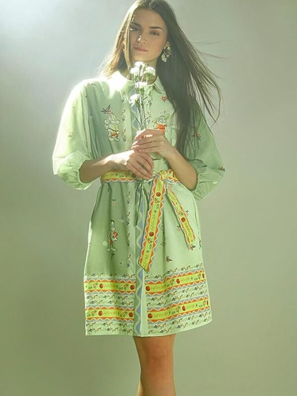VERO MODA Women's Cotton A-Line Mini Dress - Image 6