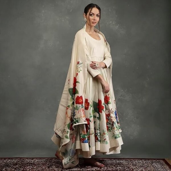 BIBA Women's Silk Chanderi Kurta Sets - Image 5