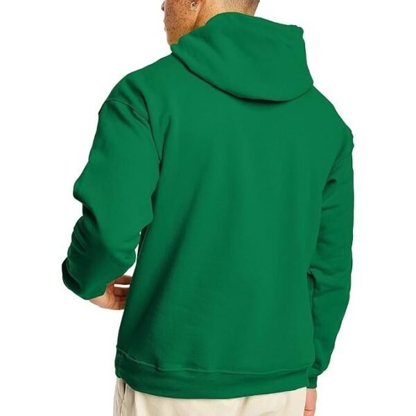 Hanes Men's Pullover EcoSmart Fleece Hooded Sweatshirt, Kelly Green, 2XL - Image 5