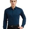 England Men's Everyday Solid Slim Fit Full Sleeve Formal Shirt | Cotton-Rich