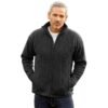 Men's Irish Wool Sweater, Full Zip, Front Pockets, Lined Interior, Gray