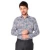 Men's Printed Cotton Shirt | Full Sleeve | Tailored Fit Summer Casual Formal Wear | Soft Breathable Fabric