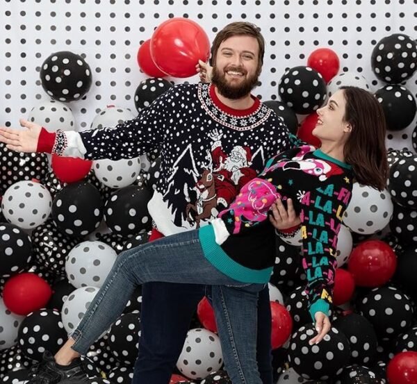 OFF THE RACK Unisex Women's Men's Christmas Jumper Funny Ugly Christmas Sweater Jumper for Christmas Knitted Jumper for Christmas Party Sweater - Image 2