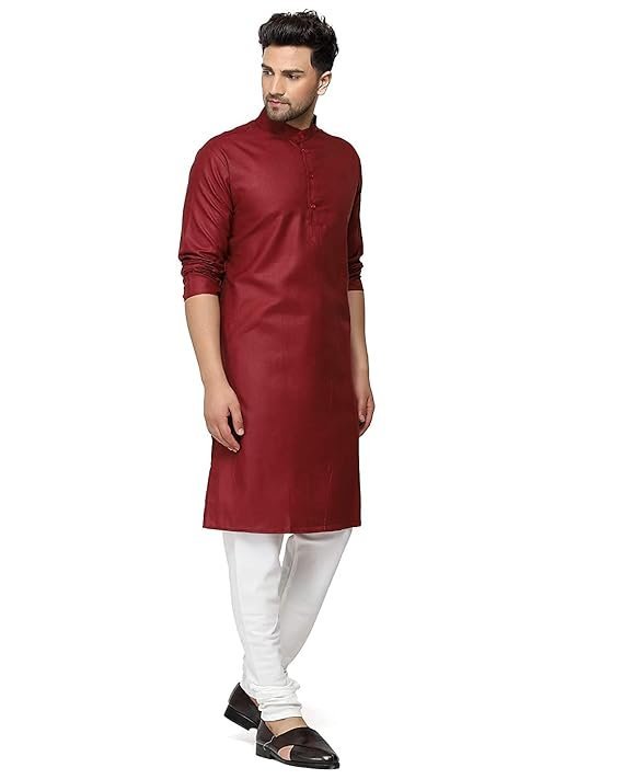 Men's Cotton Blended Traditional Kurta Only (Ethnic Wear) - Image 3