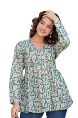 Stylish Floral Printed Tops for Girls and Women