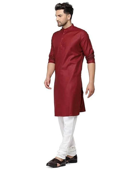 Men's Cotton Blended Traditional Kurta Only (Ethnic Wear) - Image 4