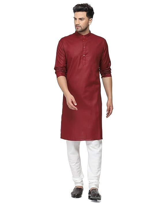 Men's Cotton Blended Traditional Kurta Only (Ethnic Wear)