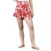 Women Floral Printed High-Rise Waist Tie-Up Ruffled Wrap Mini Skirts