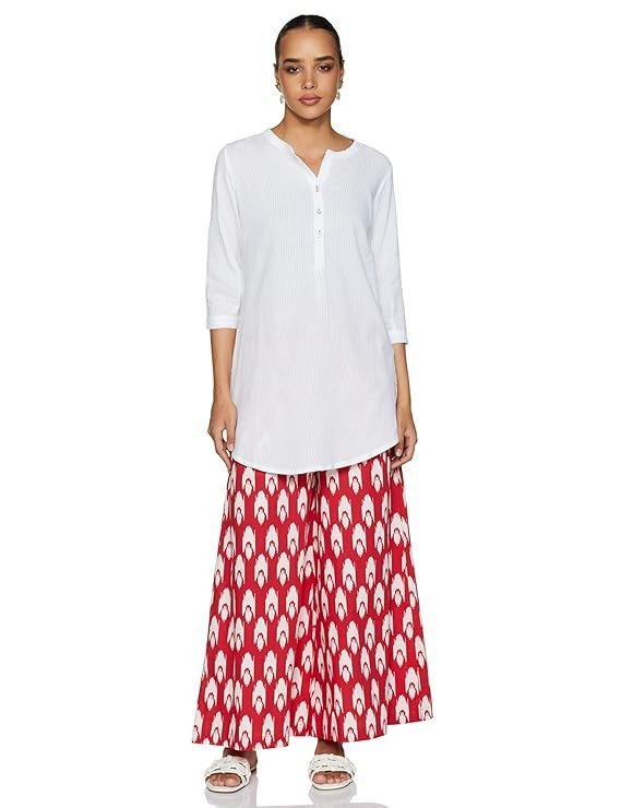 Women's Relaxed Cotton Flared Palazzo - Image 2
