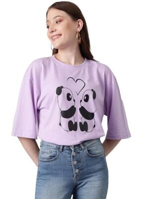Women’s Graphic Printed T-Shirt – Soft Cotton Blend Tee for Everyday Style