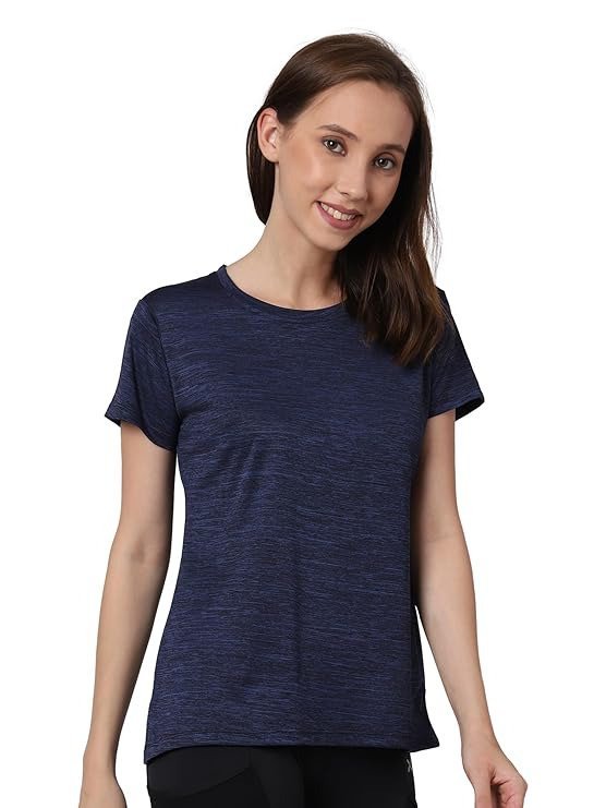 Urban Komfort Women's Athleisure Short Sleeve Sports Gym Workout Exercise Anti Odor Polyester Tshirt - Image 3