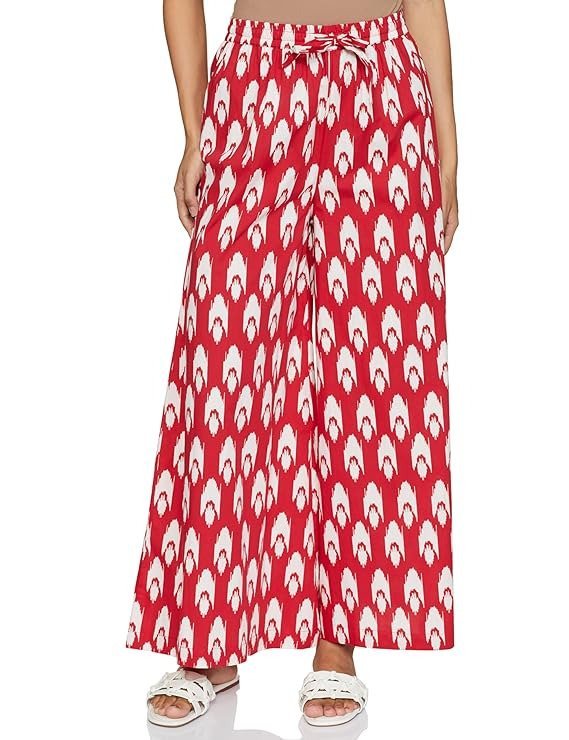 Women's Relaxed Cotton Flared Palazzo