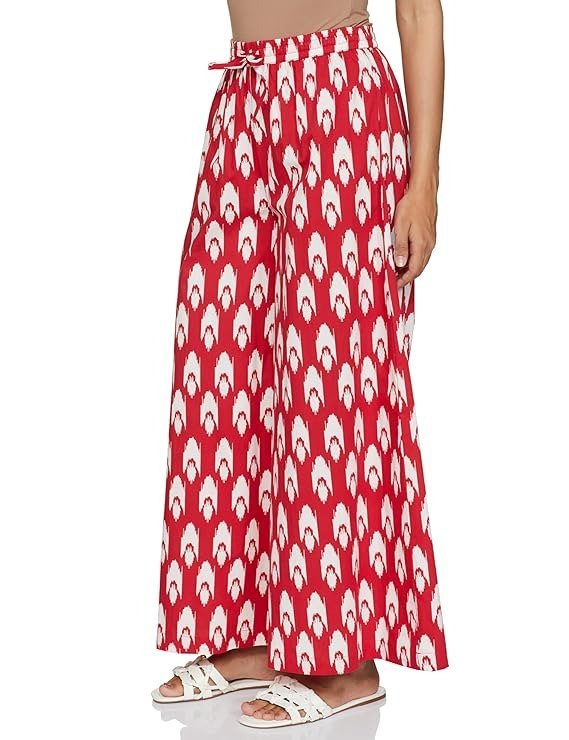 Women's Relaxed Cotton Flared Palazzo - Image 5